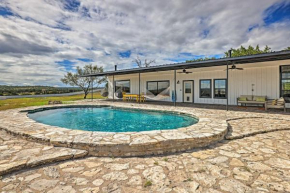 Trendy Fredericksburg Pad with Pool and Valley Views!